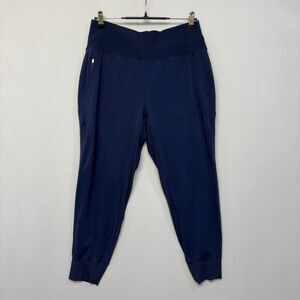Athleta Women Venice High Rise Jogger Pants Size Large Blue HO22 D043 -2